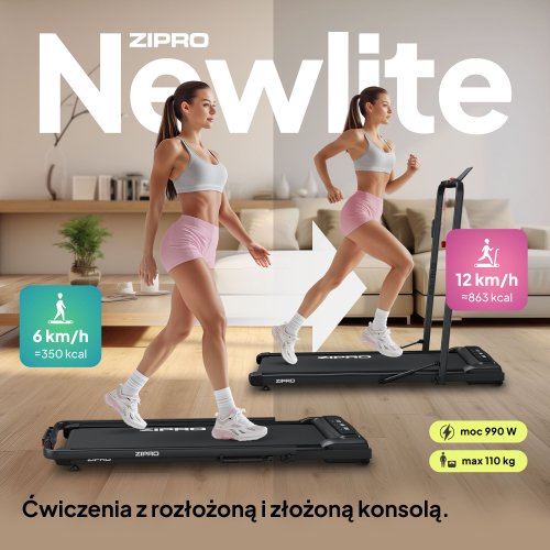 Zipro Newlite - Kompaktowa Bieżnia Elektryczna